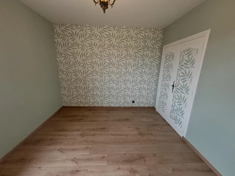 Rénovation murs, sol et plafond d'une chambre à Saint-Maurice-de-Lignon