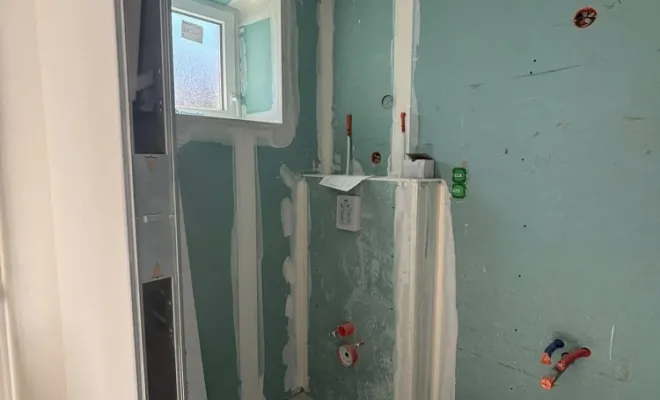 Rénovation avec isolation en laine de roche d’un petit studio à Saint Maurice de Lignon, Monistrol-sur-Loire, Clémenson Plâtrerie Peinture