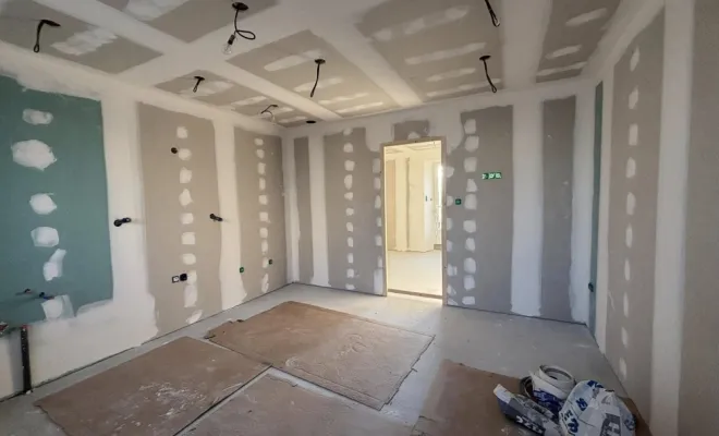 Rénovation avec isolation en laine de roche d’un petit studio à Saint Maurice de Lignon, Monistrol-sur-Loire, Clémenson Plâtrerie Peinture